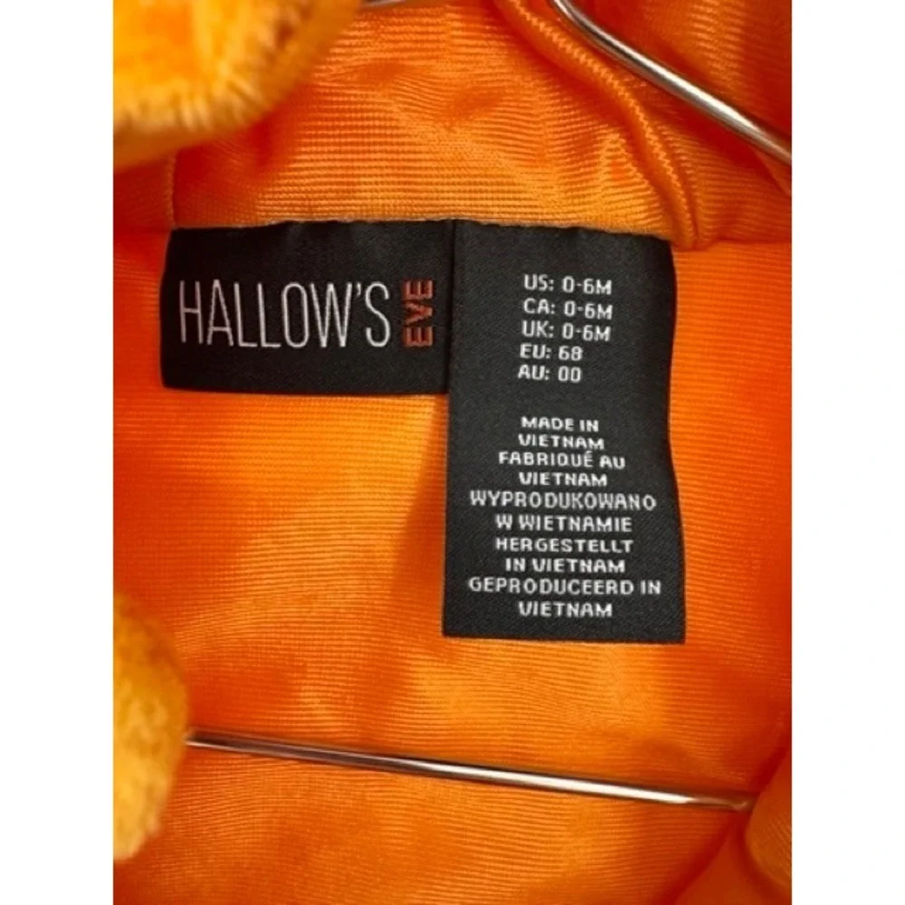 Hallows Eve NEW Baby Halloween Pumpkin Costumer SZ 0-6 months Cozy Fall